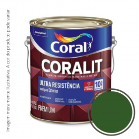 Esmalte Coralit Ultra Resistência Brilhante Verde Colonial 3..