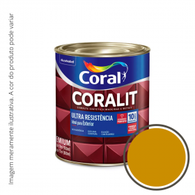 Esmalte Coralit Ultra Resistência Brilhante Amarelo Trator 0..