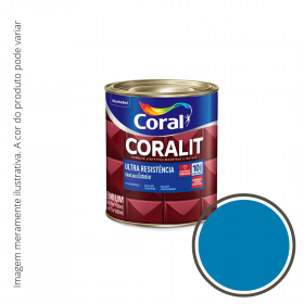 Esmalte Coralit Ultra Resistência Brilhante Azul Mar 0,225L...