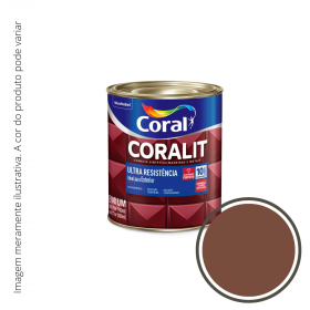 Esmalte Coralit Ultra Resistência Brilhante Tabaco 0,225L.