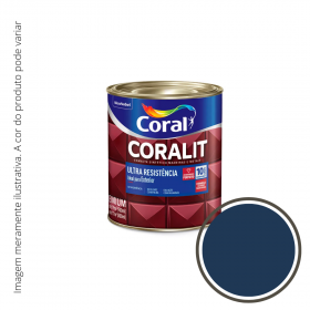 Esmalte Coralit Ultra Resistência Brilhante Azul Del Rey 0,2..
