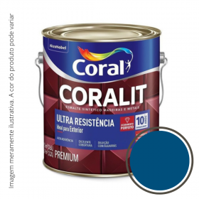 Esmalte Coralit Ultra Resistência Brilhante Azul França 3,6L..