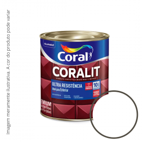 Esmalte Coralit Ultra Resistência Brilhante Branco 0,9L.