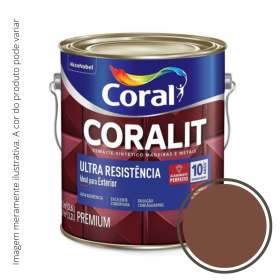 Esmalte Coralit Ultra Resistência Brilhante Tabaco 3,6L.