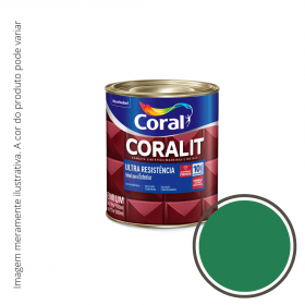 Esmalte Coralit Ultra Resistência Brilhante Verde Folha 0,22..