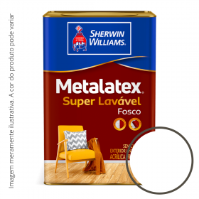 Latex Metalatex Acrílico Super Lavável Fosco Branco 18L.