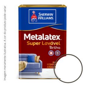 Latex Metalatex Acrílico Super Lavável Semi Brilho Branco 18..