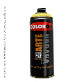 Spray Arte Urbana Colorgin Amarelo Canário 912 400ml.