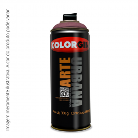 Spray Arte Urbana Colorgin Marrom Café 929 400ml.