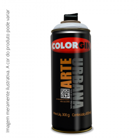 Spray Arte Urbana Colorgin Cinza Claro 934 400ml.
