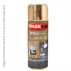 Spray Metallik Colorgin Dourado 57