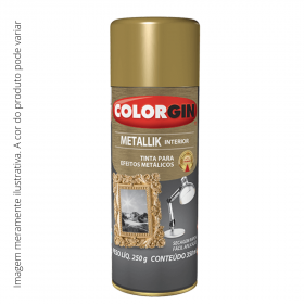 Spray Metallik Colorgin Ouro 52