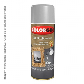 Spray Metallik Colorgin Prata 53