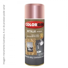 Spray Metallik Colorgin Rosê Gold 56